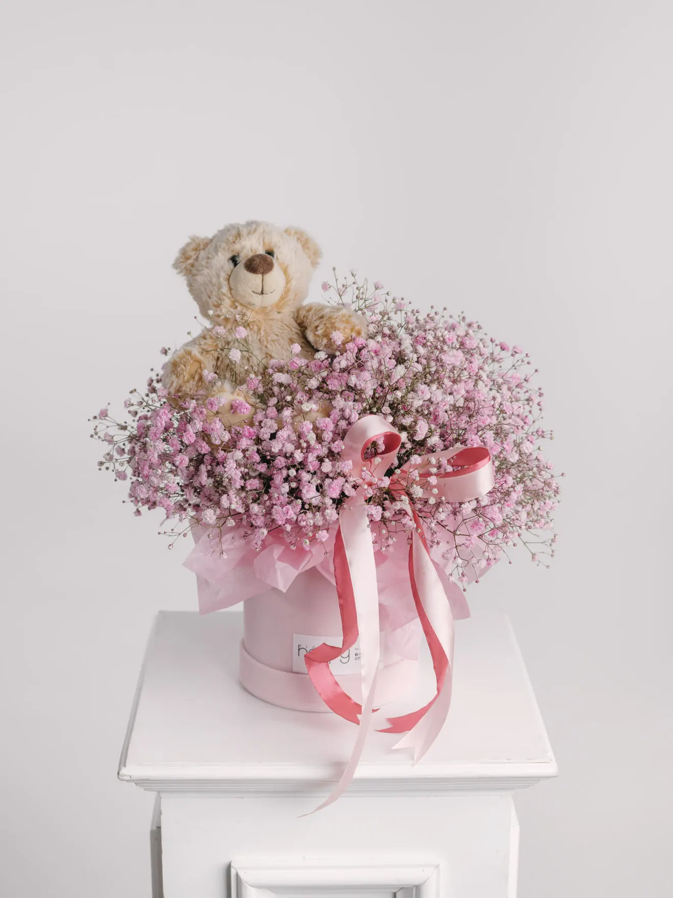 Cutie Florală Îmbrățișare Roz