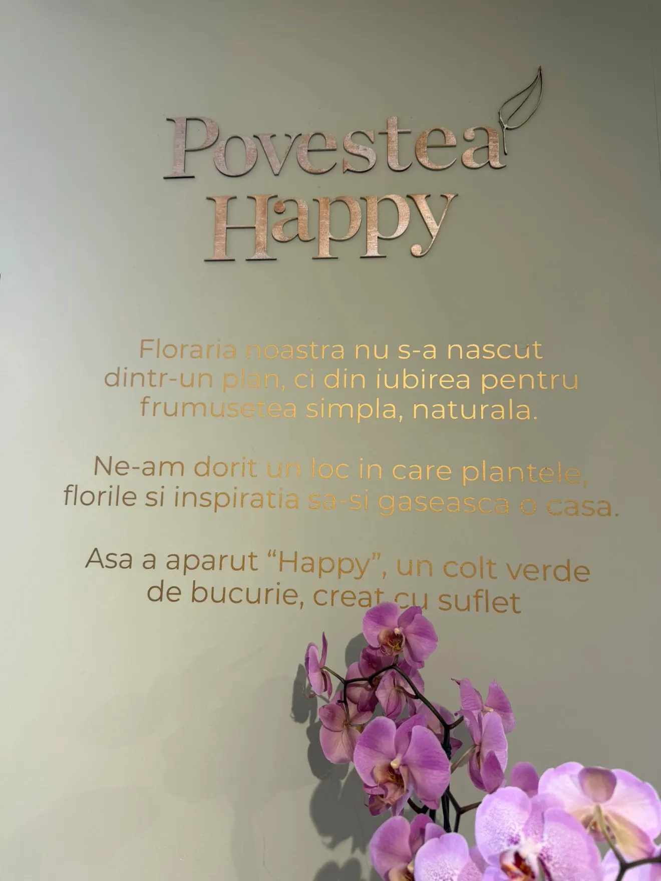 Povestea florăriei Happy Vaslui